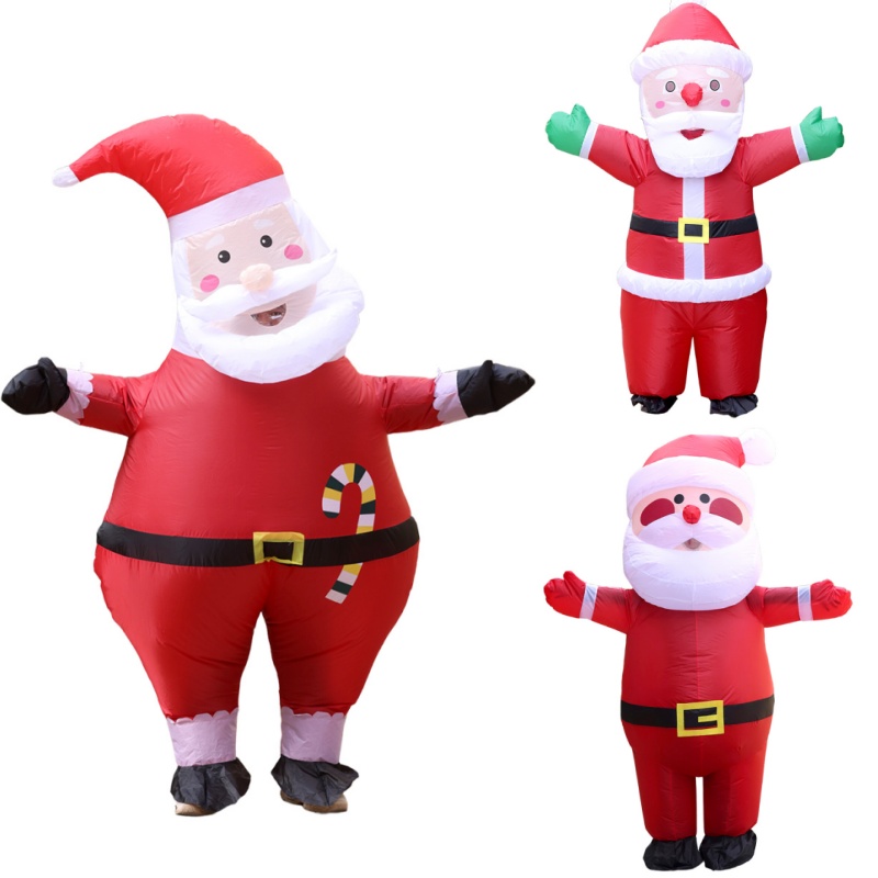 Case Fans - Fantasia Inflável de Papai Noel para