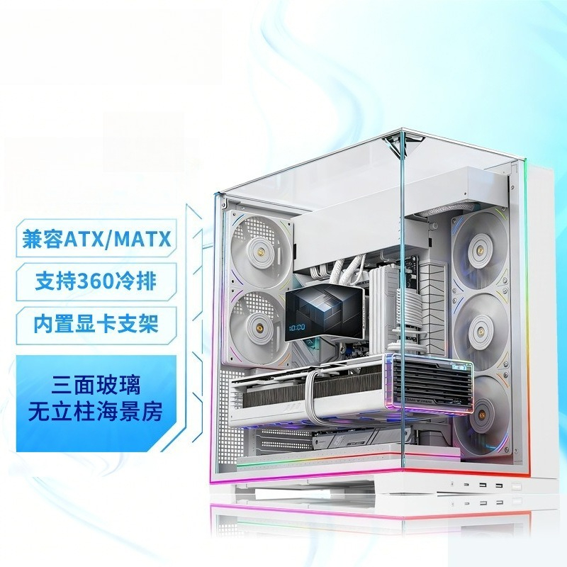 Gabinete de PC Branco Panorâmi - Pc Chassis avaliação e preço